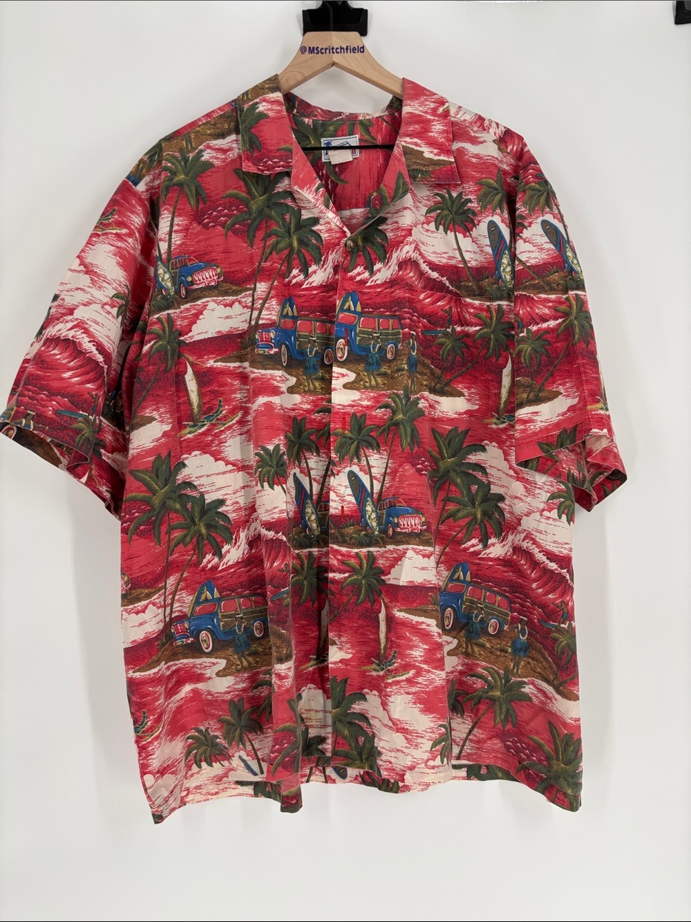 Hawaii Men’s button down short sleeve shirt 4xl